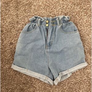 High waisted Jean shorts